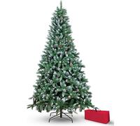 WeHome Árbol de navidad sintético cubierto de nieve.