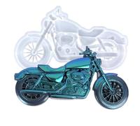 Wehous Molde de silicona único para motocicleta, 3D, molde de resina epoxi vintage para colgar en la pared, decoración del hogar, moldes de silicona para pasteles, fondant, chocolate, coche, vehículo,