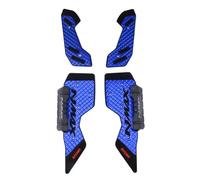 WEHOX Pedales de reposapiés de motocicleta para Nmax155 2020-2025 Esteras de motocicleta estribos de placa para accesorios Yamaha Instalación de orificios no originales(2020-2024 azul)