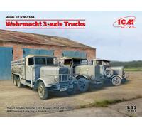 Wehrmacht 3-axle Trucks (Henschel 33D1, Krupp L3H163, LG3000) 1 :3 5 Modelo Kit