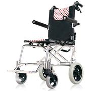 WEI-LUONG plegable Ligera silla de ruedas plegable, gruesa de aleación de aluminio con silla de ruedas plegable plegable ultra ligero Viejo Carretilla ligera del Viejo Vespa portátil compacto de condu