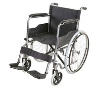 WEI-LUONG plegable Silla de rehabilitación médica, silla de ruedas, silla de ruedas plegable de peso ligero de conducción médica, pasado de moda Manual Vespa acero silla de ruedas de acero al carbono
