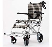 WEI-LUONG plegable Silla de ruedas plegable ligera de conducción Suministros medicos for adultos, ancianos silla de ruedas plegable portátil de viaje Niños pequeña rueda de ancianos Pequeño simple car