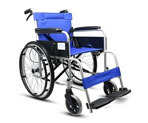 WEI-LUONG plegable Silla médica de rehabilitación, sillas de ruedas, manual ligera aleación de aluminio plegable silla de ruedas, conducción médica médica for adultos materiales de construcción de la