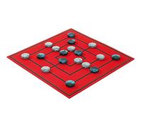 Weible Spiele-Juego de Molino Play 'N' Roll de Fieltro de Lana con fichas de Cristal acrílico (Carl Weible GmbH 06230)