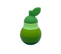Weibo - Pera Apilable de Silicona Alimentaria - Juguete Sensorial Montessori - Estimulación Temprana para Bebés y Primeros Años - Mordedores y Juguetes para Bebés - Regalo