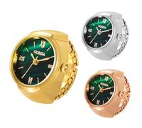 Weicam Juego de 3 relojes de dedo elegantes para mujer, reloj de anillo ajustable con estilo al por mayor