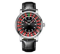 Weicam Reloj de pulsera unisex de cuarzo analógico luminoso para mujer y hombre, Negro