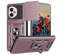 WeiCase Funda para Honor 400 5G, Tapa Deslizante para La Cámara, Armadura Carcasa con 360° Magnético Anillo Soporte Silicona Antigolpes Protectora Carcasa para Honor 400,Oro Rosa