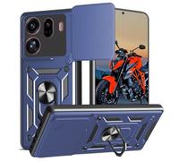 WeiCase Funda para OPPO Find X9 Pro, Tapa Deslizante para La Cámara, Armadura Carcasa con 360° Magnético Anillo Soporte Silicona Antigolpes Protectora Carcasa ，Blue