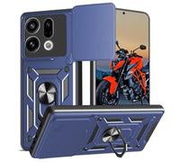 WeiCase Funda para OPPO Find X9, Tapa Deslizante para La Cámara, Armadura Carcasa con 360° Magnético Anillo Soporte Silicona Antigolpes Protectora Carcasa ，Blue