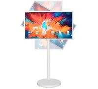 WEICNE 21,5/24/27/32 Pulgadas Touchscreen Portable TV, 1080p/4k Portable Smart Monitor, Rotatable Touch Screen Mobile Smart TV Floor Standing Mobile Portable TV 27IN-8+128GB(1080P)