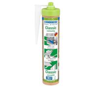 WEICON Green Tube Flex 310 M Classic, sellador elástico de polímero MS, fuerte adhesión, sin disolventes, cartucho sostenible, gris