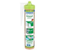 WEICON Green Tube Flex 310 M Crystal - Adhesivo de polímero MS elástico, adhesivo de plexiglás, adhesivo fuerte, sin disolventes, cartucho sostenible, transparente