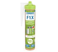 WEICON Green Tube Flex 310 M F1X, es un adhesivo elástico de montaje, potente, sin disolventes, resistente a la temperatura y de color gris.