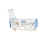 WEICON Juego de adhesivos epoxi para minutos de 24 ml, 5 minutos, epoxi 2K, transparente, con boquilla mezcladora y espátula de madera