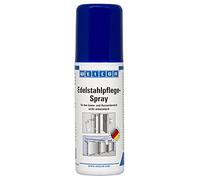 WEICON Spray para el cuidado del acero inoxidable, 50 ml, eficaz limpiador de acero inoxidable de superficies metálicas, antiestático y mate