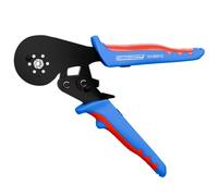 WEICON TOOLS Herramienta de Crimpado 16 mm² HEX, herramienta de crimpado para cables de 0,5-16 mm² (20-5 AWG), crimpadora para extremos de cable, crimpado hexagonal, azul/rojo