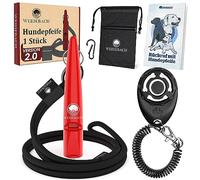 Weidebach® Silbato Negro a Distancia para Retorno, silbatos para Perros