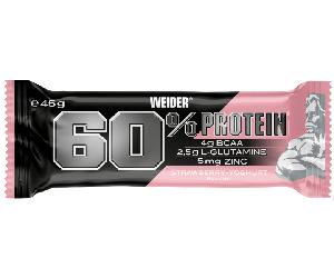 Weider 60%ProteinBar Fresa Yoghurt 45 gr