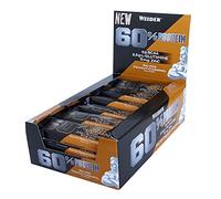 Weider Barra de Proteína 60%, Sabor Maní Salado Caramelo - Pack de 24 Unidades x 45 g - Total: 1080 g
