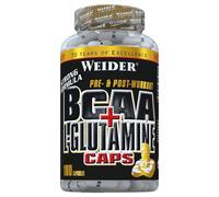 Weider BCAA + L-Glutamina 180 Cápsulas 256g Aminoácidos (116,95€/kg)