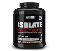Weider Isolate Whey 100CFM (908g) Sabor Chocolate Fondant. 100% Aislado de Proteína de Suero de Leche, 25g Proteína/porción, Con Enzimas, Sin Azúcar Añadido, Bote 50% Reciclado y 100% Reciclable