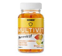 Weider Joe Victory Gummies, Sabor Naranja Y Limón, Sin Azúcares Y Sin Gluten, Gominolas De Vitaminas Y Minerales, Multivit Up, Naranja-limon, 80, Vanilla, 200 Gramo