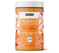 Weider Mantequilla de Cacahuete Natural Sin Azúcares Añadidos y Aceite de Palma, Peanut Butter, 400 Gramos