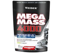 Weider Mega Mass 4000 Sabor Vainilla 69% De Hidratos.enriquecido Con Vitaminas Y Minerales. Con Menos Azúcares, Negro, 4 KG, Vanilla