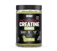 Weider Micronized Creatine Gummies (60 gominolas) Sabor Lima Acida, con 3,5g creatina monohidrato 200 MESH/porción y Astragin, Certificado en laboratorio EU, ayuda al rendimiento físico (20 porciones)