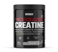 Weider Micronized Creatine Monohydrate Powder (310g) Sabor Neutro. 99% Monohidrato de Creatina 200 Mesh con AstraGin, Sin Azúcar, Sin Grasa, Sin Estimulante, Vegano, Aumento del Rendimiento Físico