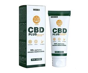 Weider Nutrition Crema Antiinflamatoria 75 ml con CBD, Calendula, Arnica y Eucalipto. Ideal crema de masaje antes y después del ejercicio físico