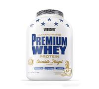 Weider Premium suero de leche Protein Powder - Alto Contenido De Proteínas, Bajos Carbohidratos y Baja Grasa Con L-Glutamina y Vitamina B6-2.3kg - Chocolate-Nougat