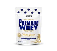 Weider Proteína Suero Premium, alto en proteínas, con L-Glutamina y Vit B6, Vainilla Caramelo 500 g