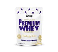 Weider Premium Whey Protein Powder - Alto Contenido De Proteínas, Bajos Carbohidratos Y Baja Grasa Con L-Glutamina Y Vitamina B6 - 500 g - Helado de Vainilla