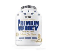 Weider Premium Whey Protein Powder, Rude Delicious Protein Powder with Whey Isolate for Muscle Building with High Percentage of EAA, BCAA and Free L-Glutamine, Vanilla IceCream, 2.3 kg