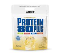 Weider Protein 80 Plus - Proteína en Polvo de 4 Componentes - Alto Contenido de Proteína con 80% de Suero - Batidos Cremosos con Calcio y Vitamina B6-2kg - Vainilla