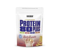 Weider Protein 80 Plus, 500g, Crumble de Manzana | Proteína en Polvo de 4 Componentes, 80% de Proteína, Batido Cremoso con Calcio y Vitamina B6