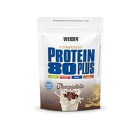 Weider Protein 80 Plus, 500g, Stracciatella | Proteína en Polvo de 4 Componentes, 80% de Proteína, Batido Cremoso con Calcio y Vitamina B6