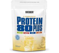 Weider Protein 80 Plus - Proteína en Polvo de 4 Componentes - 80% de Proteína - Batido Cremoso con Calcio y Vitamina B6-500g - Vainilla