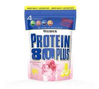 Weider Proteína 80 Plus, Sabor Frambuesa Crema - 500 g