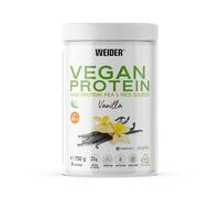 Weider Proteína vegana Vainilla 750 g – 23 g/dosis (guisante y arroz), B12, stevia y sin gluten