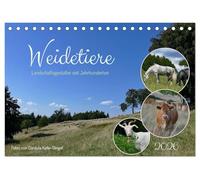 Weidetiere - Landschaftsgestalter seit Jahrhunderten (Tischkalender 2026 DIN A5 quer), CALVENDO Monatskalender: Verschiedene Weidetierarten auf ... Bedeutung dieser Art der Flächennutzung