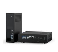 WEIDIAN AI Mini PC RTX 5050, Game Mini PC para Juegos AI Ultra 7-165H 64GB DDR5 1TB NVME SSD 2TB HDD, 8K 2DP 2HD, WiFi7 BT5.4, 8USB, Industrial Computer Soporte AMT Remote Management, 7×24H Operación