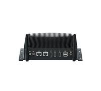 WEIDIAN Computadora Industrial, Win 11 Pro Mini PC Core i7-10810U, Fanless PC Dual HD+DP Triple Display, 2RS232/422/485 COM, 2RJ45 LAN, 6USB, GPIO, Dual Band WiFi, BT (64GB DDR4 RAM 1TB SSD 2TB HDD)