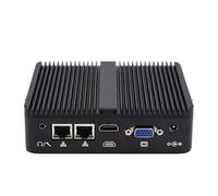 WEIDIAN Industrial Fanless Mini PC sin Ventilador N100, 4GB RAM 64GB SSD, Win 11 Pro 2xCOM RS232, 2xGigabit LAN, 2xDisplays HD VGA PC Ordenador for Industrial Negocio Oficina Auto Power On