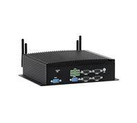 WEIDIAN Industrial Fanless Mini PC sin Ventilador Win 11 Pro i7-10510U 8GB RAM 256GB SSD, Small Desktop Ordenador 2xCAN Bus, 6xCOM RS232/422/485, GPIO, 4K 3xDisplay(HD+EDP+Type-C), 2Lan, 8USB