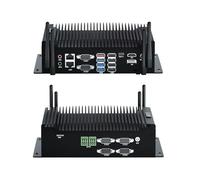 WEIDIAN PC Industriales, Industrial Fanless PC i7 10610U, Mini Computer with 6RS232 COM, Type-C, HD, DP Triple Display, 8USB, 2GPIO, WiFi, BT4.2, Win 11, VESA Mount (32GB DDR4 RAM 512GB SSD)