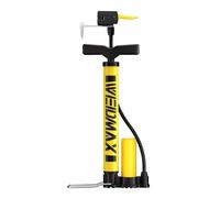WEIDMAX Mini bomba de suelo para bicicleta, portátil, bomba para bicicleta con válvulas Presta y Schrader, bomba de aire a pedal, bomba para bicicleta, neumáticos MTB globos, fácil de transportar